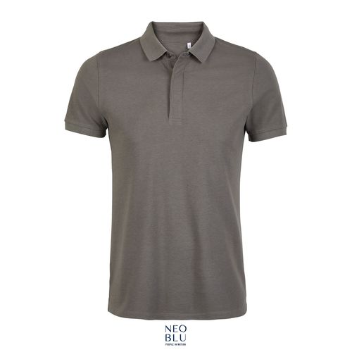 gris claro POLO PIQUÉ CON TAPETA OCULTA PARA HOMBRE NEOBLU OWEN MEN