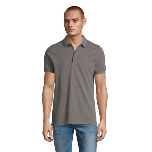 gris claro POLO PIQUÉ CON TAPETA OCULTA PARA HOMBRE NEOBLU OWEN MEN