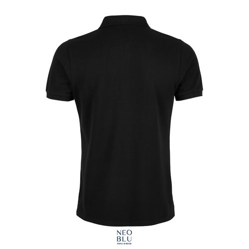 negro produndo POLO PIQUÉ CON TAPETA OCULTA PARA HOMBRE NEOBLU OWEN MEN