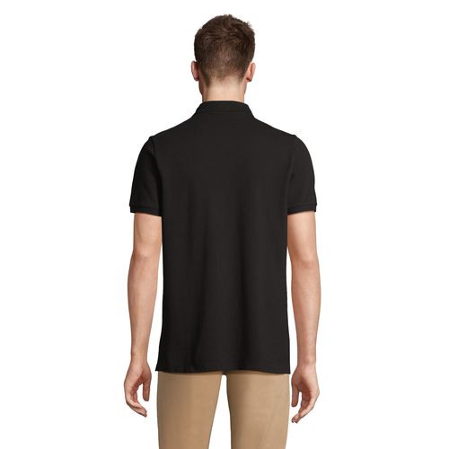 negro produndo POLO PIQUÉ CON TAPETA OCULTA PARA HOMBRE NEOBLU OWEN MEN