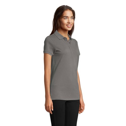 gris claro POLO PIQUÉ CON TAPETA OCULTA PARA MUJER NEOBLU OWEN WOMEN