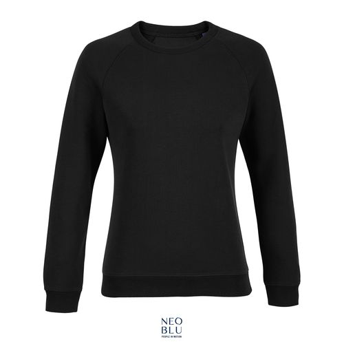negro produndo SUDADERA MUJER DE FRENCH TERRY CON CUELLO REDONDO NEOBLU NELSON WOMEN