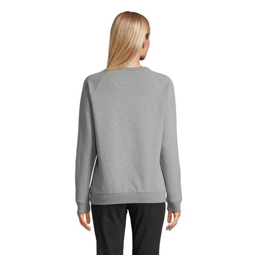 gris chiné SUDADERA MUJER DE FRENCH TERRY CON CUELLO REDONDO NEOBLU NELSON WOMEN