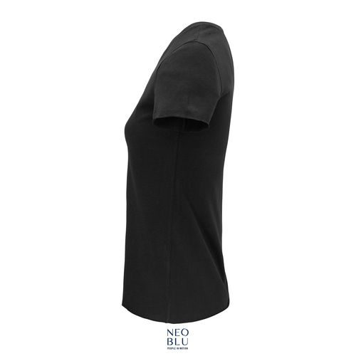 negro produndo CAMISETA MUJER MANGA CORTA SOL'S LEONARD WOMEN