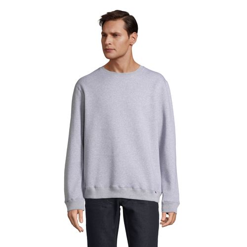 gris chiné SUDADERA UNISEX DE CUELLO REDONDO - MADE IN FRANCE ATF ALIX