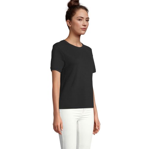 negro produndo CAMISETA UNISEX DE ALGODÓN PIQUÉ NEOBLU LORIS