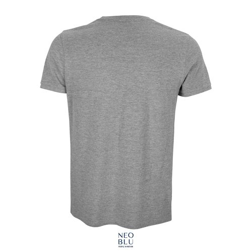 gris chiné CAMISETA UNISEX DE ALGODÓN PIQUÉ NEOBLU LORIS