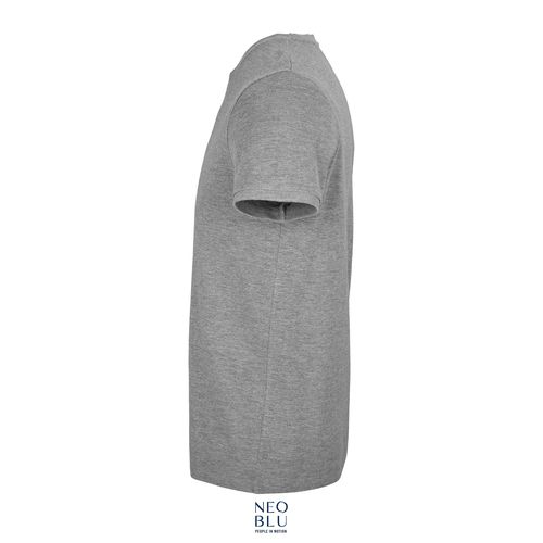gris chiné CAMISETA UNISEX DE ALGODÓN PIQUÉ NEOBLU LORIS