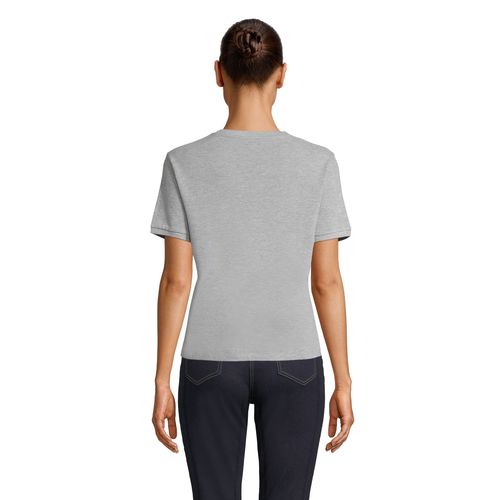 gris chiné CAMISETA UNISEX DE ALGODÓN PIQUÉ NEOBLU LORIS