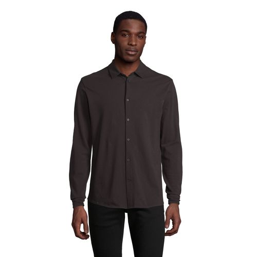negro produndo CAMISA DE ALGODÓN PARA HOMBRE NEOBLU BASILE MEN