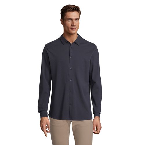 CHEMISE EN COTON PIQUÉ HOMME NEOBLU BASILE MEN - 3