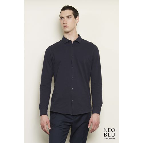 CHEMISE EN COTON PIQUÉ HOMME NEOBLU BASILE MEN