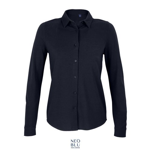 CHEMISE EN COTON PIQUÉ FEMME NEOBLU BASILE WOMEN