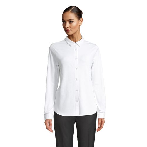 CHEMISE EN COTON PIQUÉ FEMME NEOBLU BASILE WOMEN