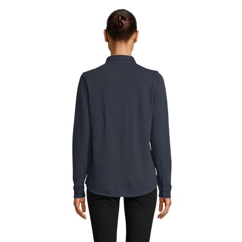 CHEMISE EN COTON PIQUÉ FEMME NEOBLU BASILE WOMEN - 4