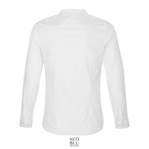 white CAMISA CUELLO MAO PARA MUJER NEOBLU BART WOMEN