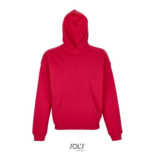 rojo vivo SUDADERA UNISEX OVERSIZE SOL'S CONNOR