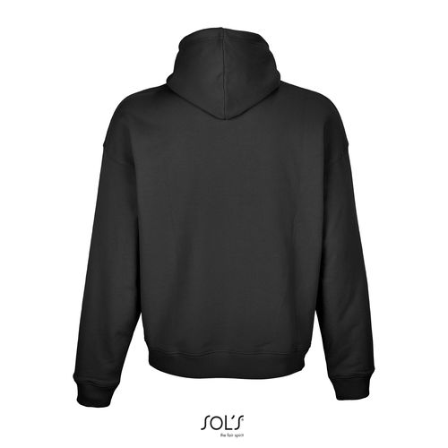 black SUDADERA UNISEX OVERSIZE SOL'S CONNOR