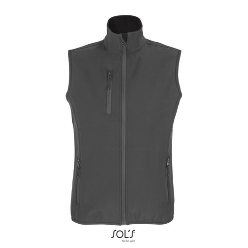 VESTE FEMME&nbsp;ZIPPÉE SOFTSHELL SANS MANCHE SOL'S FALCON BW WOMEN