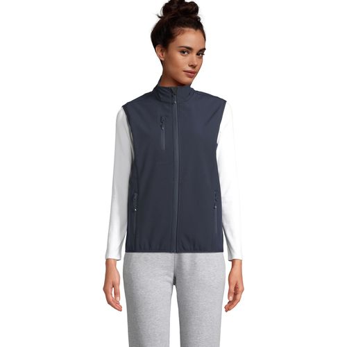 VESTE FEMME&nbsp;ZIPPÉE SOFTSHELL SANS MANCHE SOL'S FALCON BW WOMEN