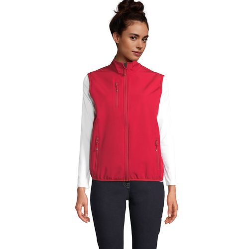 VESTE FEMME&nbsp;ZIPPÉE SOFTSHELL SANS MANCHE SOL'S FALCON BW WOMEN
