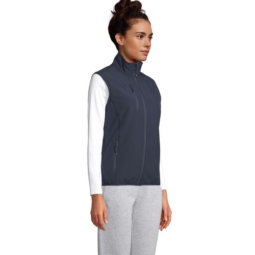 VESTE FEMME ZIPPÉE SOFTSHELL SANS MANCHE SOL'S FALCON BW WOMEN