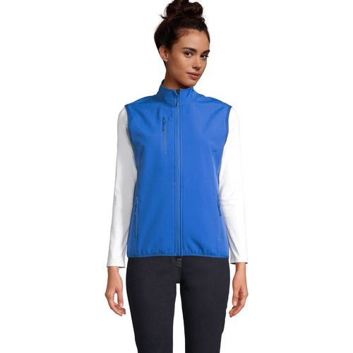 VESTE FEMME&nbsp;ZIPPÉE SOFTSHELL SANS MANCHE SOL'S FALCON BW WOMEN