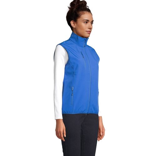 VESTE FEMME&nbsp;ZIPPÉE SOFTSHELL SANS MANCHE SOL'S FALCON BW WOMEN