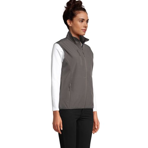 VESTE FEMME&nbsp;ZIPPÉE SOFTSHELL SANS MANCHE SOL'S FALCON BW WOMEN