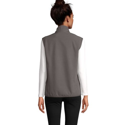 VESTE FEMME&nbsp;ZIPPÉE SOFTSHELL SANS MANCHE SOL'S FALCON BW WOMEN