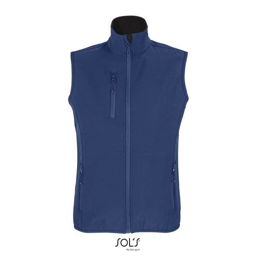 VESTE FEMME&nbsp;ZIPPÉE SOFTSHELL SANS MANCHE SOL'S FALCON BW WOMEN