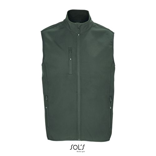VESTE HOMME ZIPPÉE SOFTSHELL SANS MANCHE SOL'S FALCON BW MEN