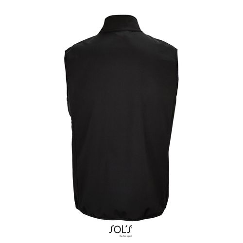 VESTE HOMME ZIPPÉE SOFTSHELL SANS MANCHE SOL'S FALCON BW MEN