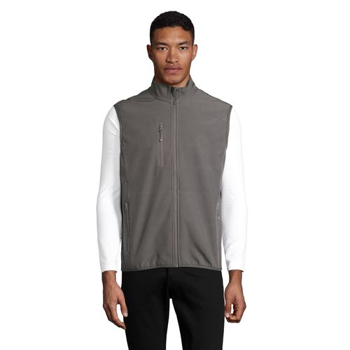 VESTE HOMME ZIPPÉE SOFTSHELL SANS MANCHE SOL'S FALCON BW MEN
