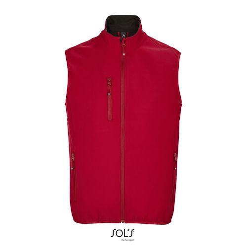 VESTE HOMME ZIPPÉE SOFTSHELL SANS MANCHE SOL'S FALCON BW MEN
