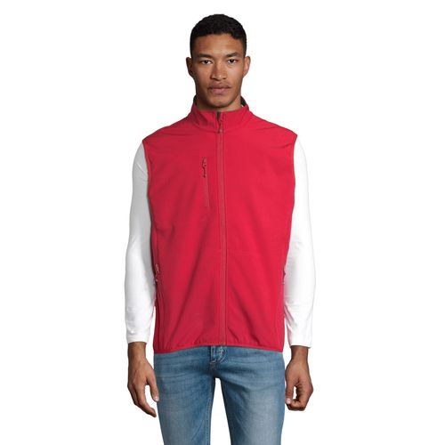 VESTE HOMME ZIPPÉE SOFTSHELL SANS MANCHE SOL'S FALCON BW MEN