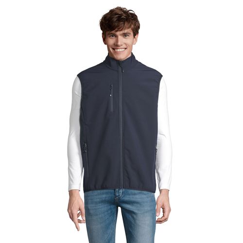 VESTE HOMME ZIPPÉE SOFTSHELL SANS MANCHE SOL'S FALCON BW MEN