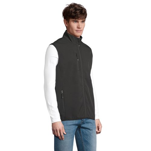 VESTE HOMME ZIPPÉE SOFTSHELL SANS MANCHE SOL'S FALCON BW MEN