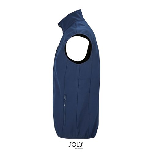 VESTE HOMME ZIPPÉE SOFTSHELL SANS MANCHE SOL'S FALCON BW MEN