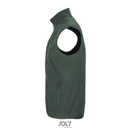 VESTE HOMME ZIPPÉE SOFTSHELL SANS MANCHE SOL'S FALCON BW MEN