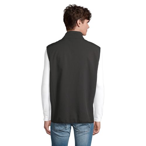 VESTE HOMME ZIPPÉE SOFTSHELL SANS MANCHE SOL'S FALCON BW MEN