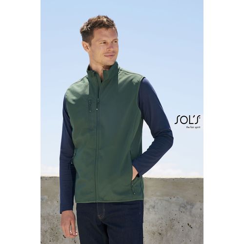 VESTE HOMME ZIPPÉE SOFTSHELL SANS MANCHE SOL'S FALCON BW MEN - 2