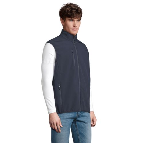 VESTE HOMME ZIPPÉE SOFTSHELL SANS MANCHE SOL'S FALCON BW MEN