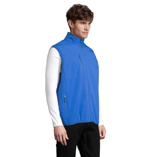 VESTE HOMME ZIPPÉE SOFTSHELL SANS MANCHE SOL'S FALCON BW MEN
