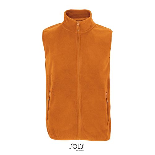 orange CHALECO DE MICROFIBRA UNISEX CON CREMALLERA SOL'S FACTOR BW