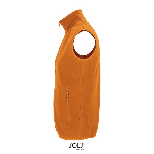 orange CHALECO DE MICROFIBRA UNISEX CON CREMALLERA SOL'S FACTOR BW