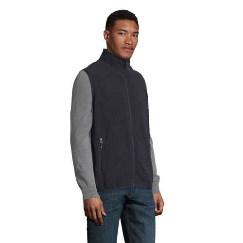 VESTE MICROPOLAIRE ZIPPÉE SANS MANCHE UNISEXE SOL'S FACTOR BW