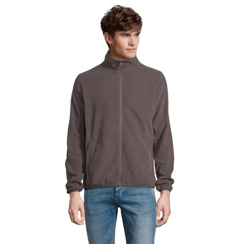 antracita CHAQUETA CON CREMALLERA DE MICROFIBRA PARA HOMBRE SOL'S FACTOR MEN