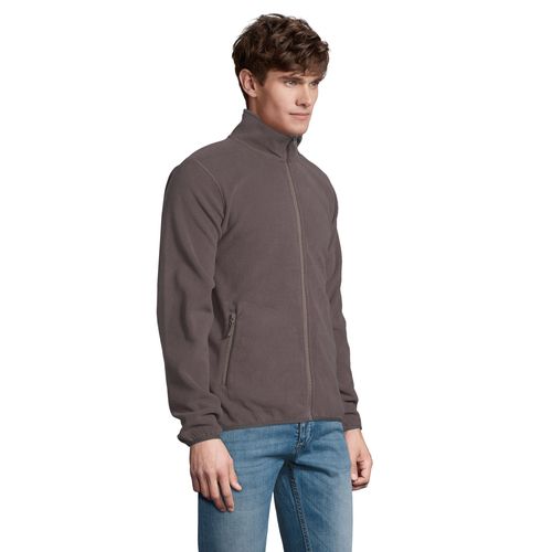 antracita CHAQUETA CON CREMALLERA DE MICROFIBRA PARA HOMBRE SOL'S FACTOR MEN