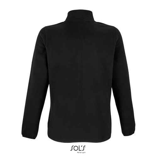 black CHAQUETA CON CREMALLERA DE MICROFIBRA PARA MUJER SOL'S FACTOR WOMEN